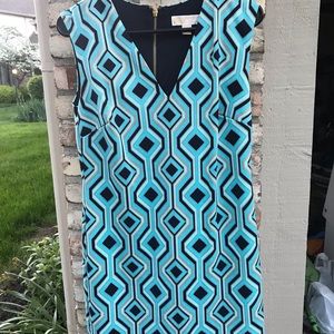 Sleeveless dress, turquoise